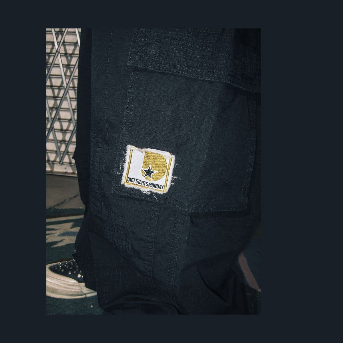 Repair Cargo Pants Black