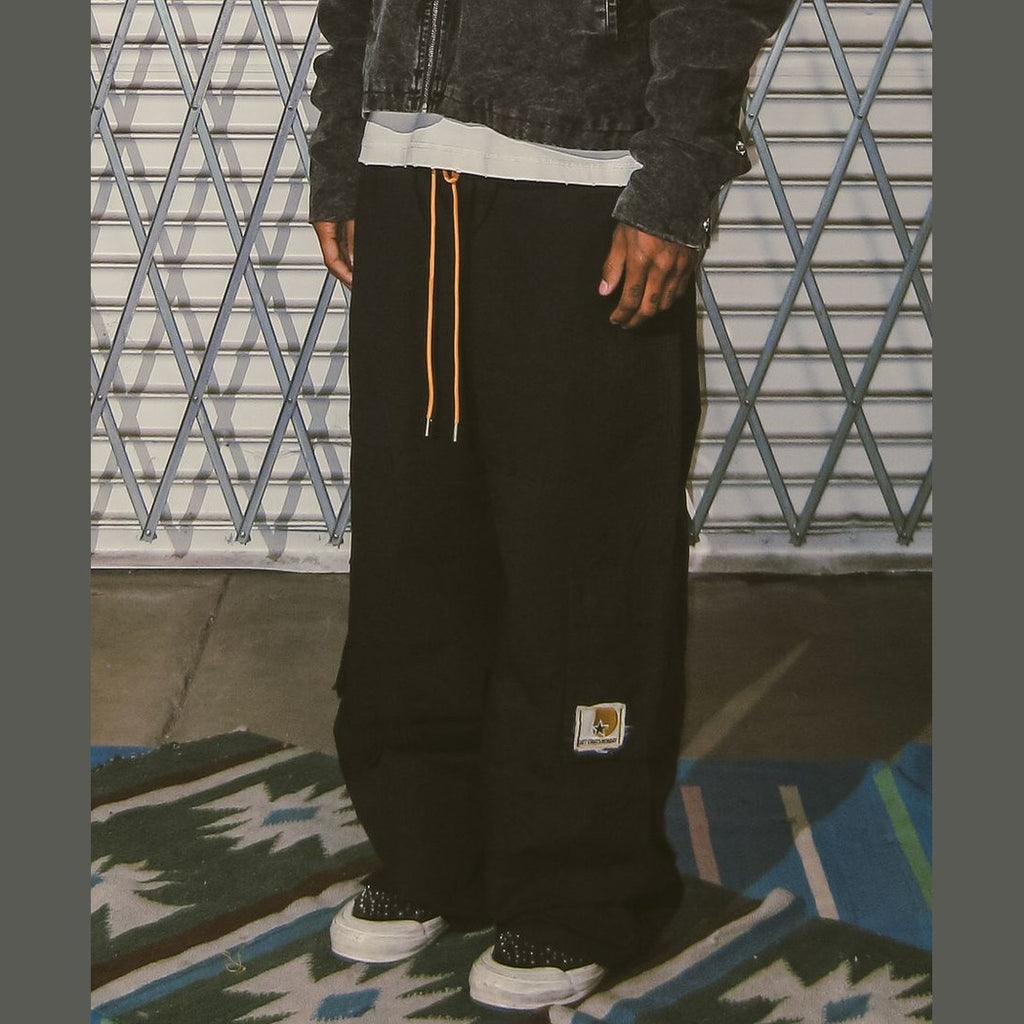 Repair Cargo Pants Black