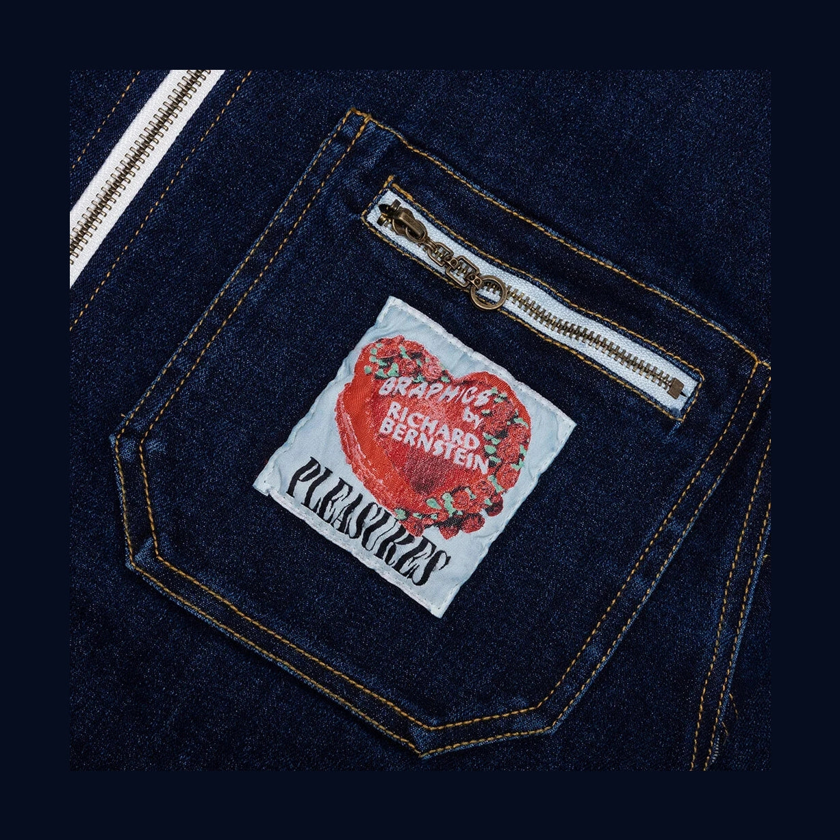Pleasures x Richard Bernstein Cake Denim Jacket