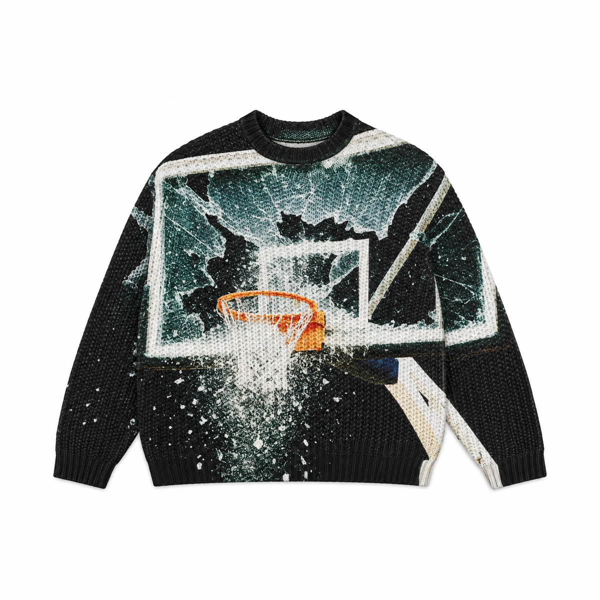 Break the Backboard Printed Sweater