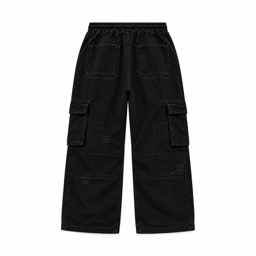 Repair Cargo Pants Black