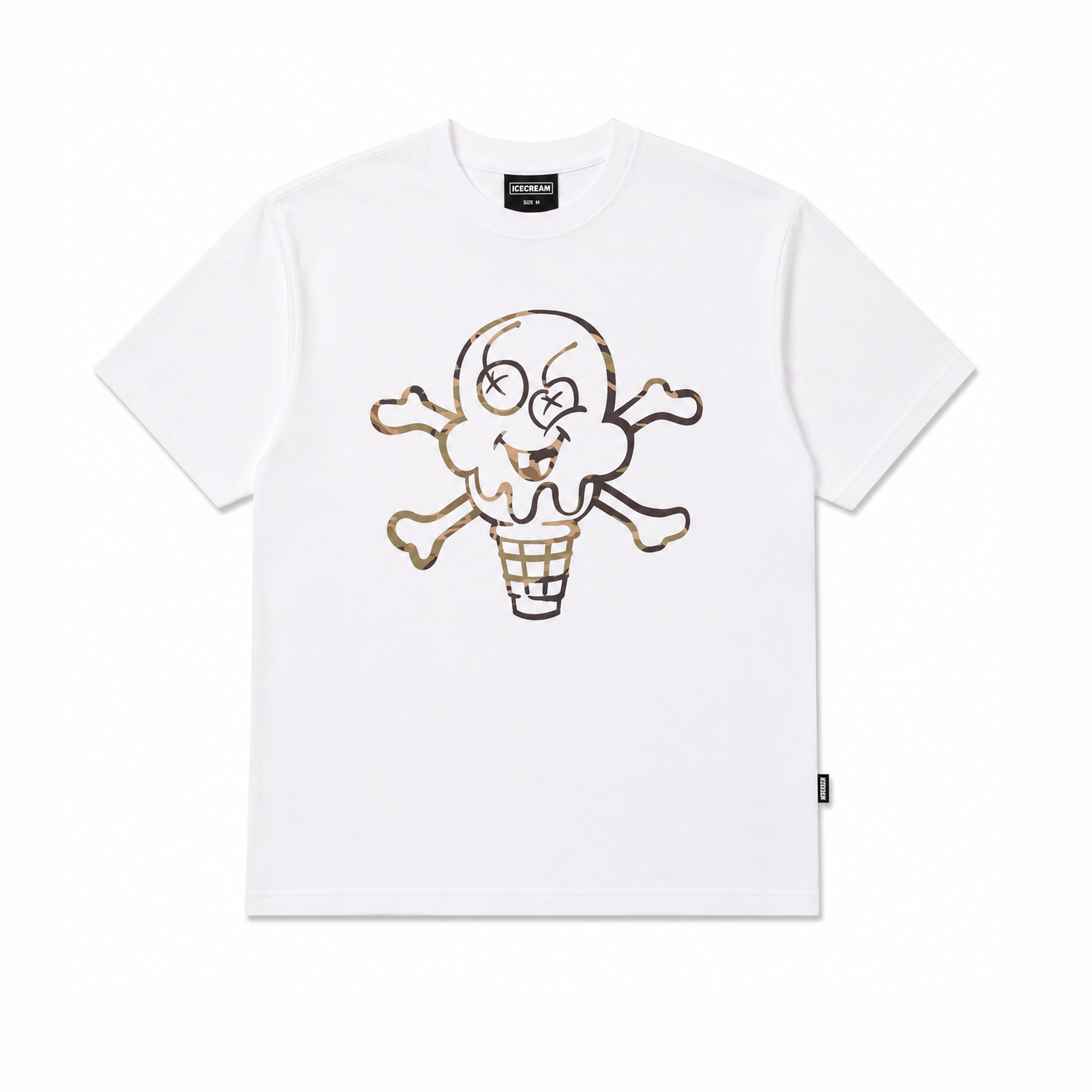 Icecream Hidden SS Tee White