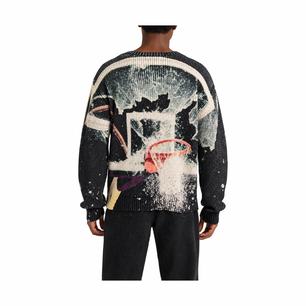 Break the Backboard Printed Sweater