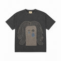 Peach Crying T-Shirt Charcoal