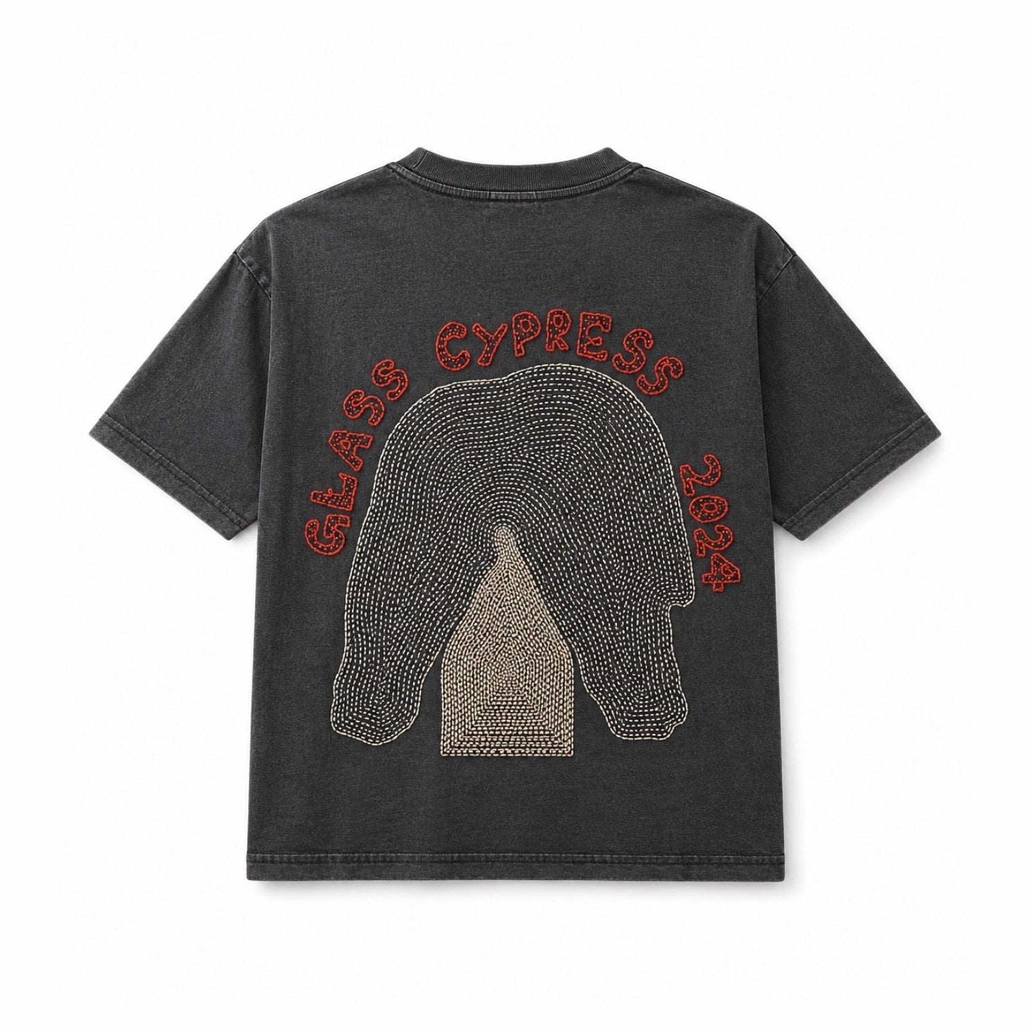 Peach Crying T-Shirt Charcoal