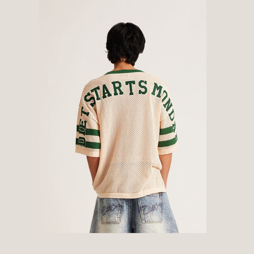 Knit Jersey Cream Grn.