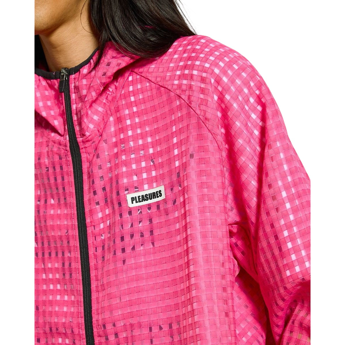 System Plaid Hooded Jacket