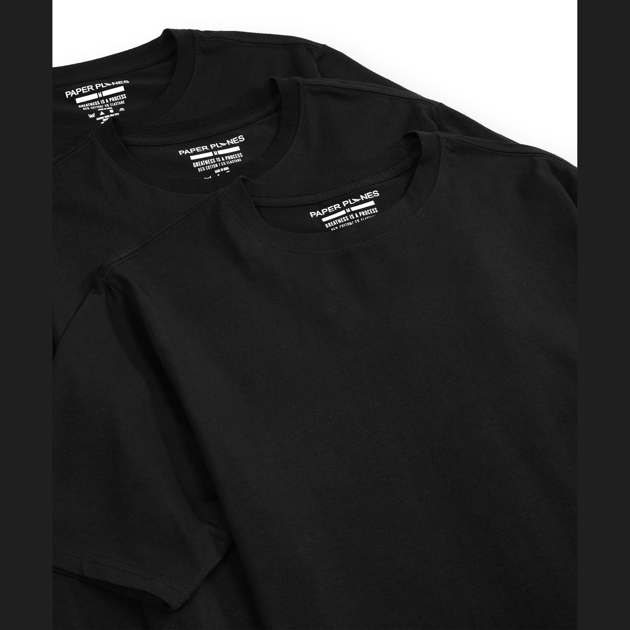 Essential 3-Pack Tee (Black)